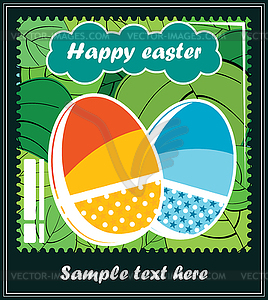 Easter postcard - vector image