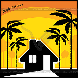 Tropical resort - vector image