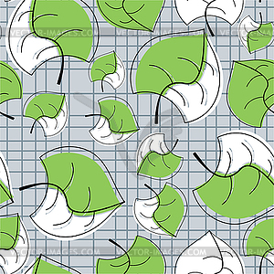 Leaves - seamless pattern - vector clipart