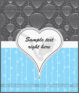 Template for postcards - vector clipart