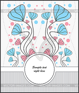 Template for postcard - vector image