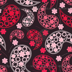 Decorative elements - seamless pattern - vector image