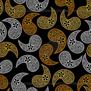 Decorative elements - seamless pattern - vector clipart