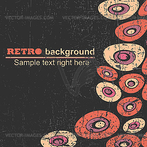 Colorful retro grunge background - vector clip art