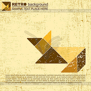 Tangram cat - vector clipart / vector image