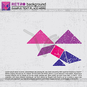 Tangram bird - vector image