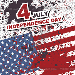 День независимости, 4 июля - векторизованный клипарт
