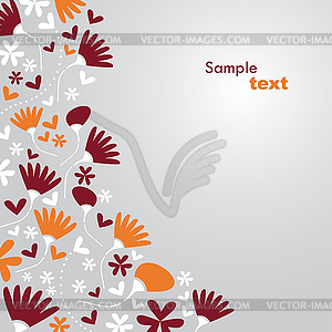 Floral background - vector clipart