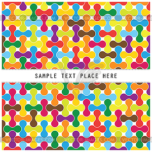 Card with geometric elements - stock vector clipart