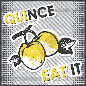 Quince - vector clipart