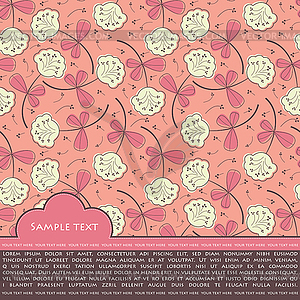 Floral card - vector clipart
