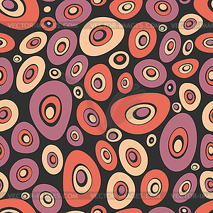 Circles - seamless pattern - color vector clipart