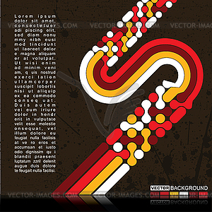 Retro grunge background - vector image