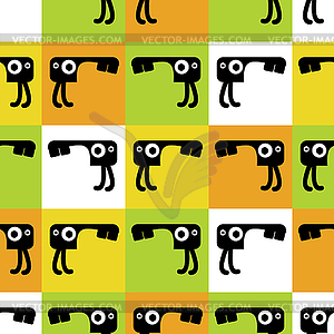 Monster seamless - vector EPS clipart