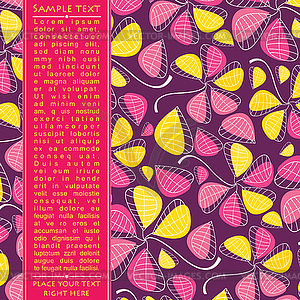 Floral card - vector clipart