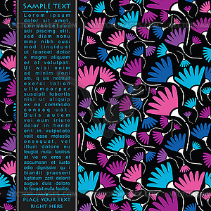 Floral card - vector clipart