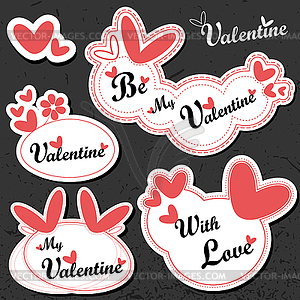 Valentine`s Day card - vector clipart