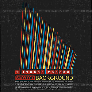 Grunge colorful barcode background  - vector clip art