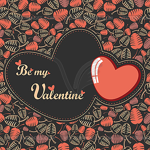 Valentine`s day card - vector image