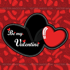Valentine`s day card - vector clipart