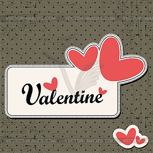 Valentine`s Day card - vector image