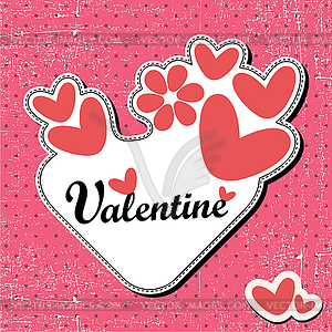 Valentine`s Day card - vector image