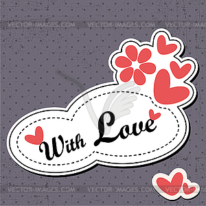 Valentine`s Day card - vector clipart