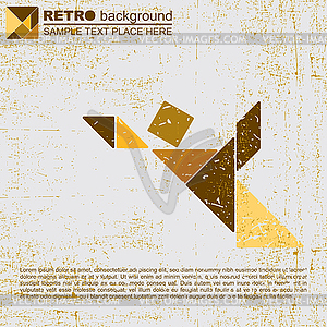 Tangram human - vector image