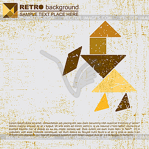 Tangram human - vector EPS clipart
