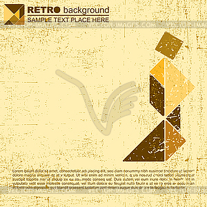Tangram human - vector image