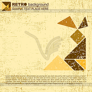 Tangram human - royalty-free vector image