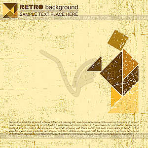 Tangram human - vector clip art
