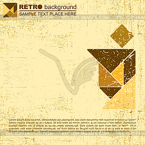 Tangram human - vector EPS clipart