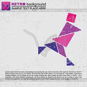 Tangram human - royalty-free vector image