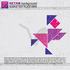 Tangram human - vector clipart