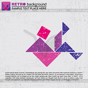 Tangram human - vector image