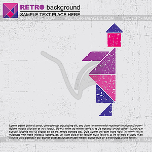 Tangram human - vector image