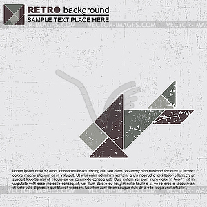 Tangram human - vector clipart