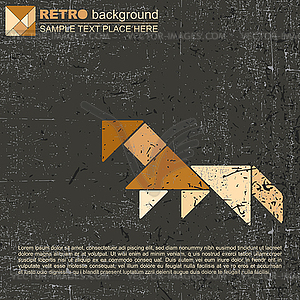 Tangram animal - vector clip art