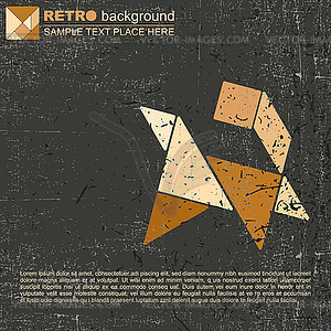 Tangram животных - изображение в векторном виде