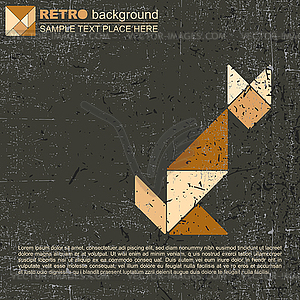 Tangram cat - vector image