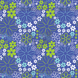 Floral seamless pattern - vector clipart