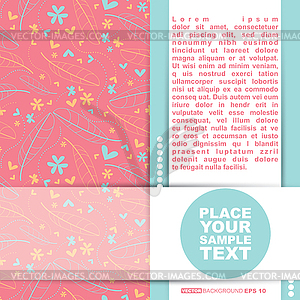 Floral card - vector clipart