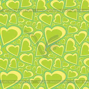 Hearts - seamless pattern - vector clipart