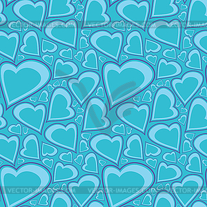 Hearts - seamless pattern - vector clip art