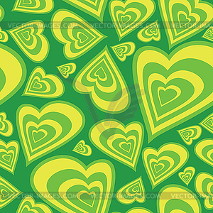 Hearts - seamless pattern - color vector clipart