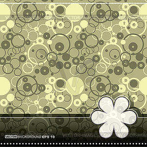 Card with decorative elements - vector EPS clipart