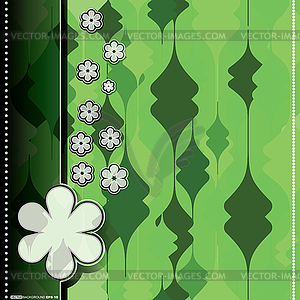 Card with decorative elements - vector clipart
