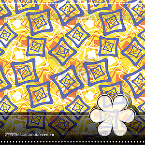 Card with decorative elements - vector clipart