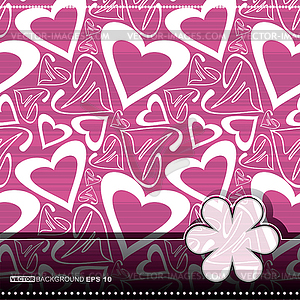 Valentine`s day card - vector clipart